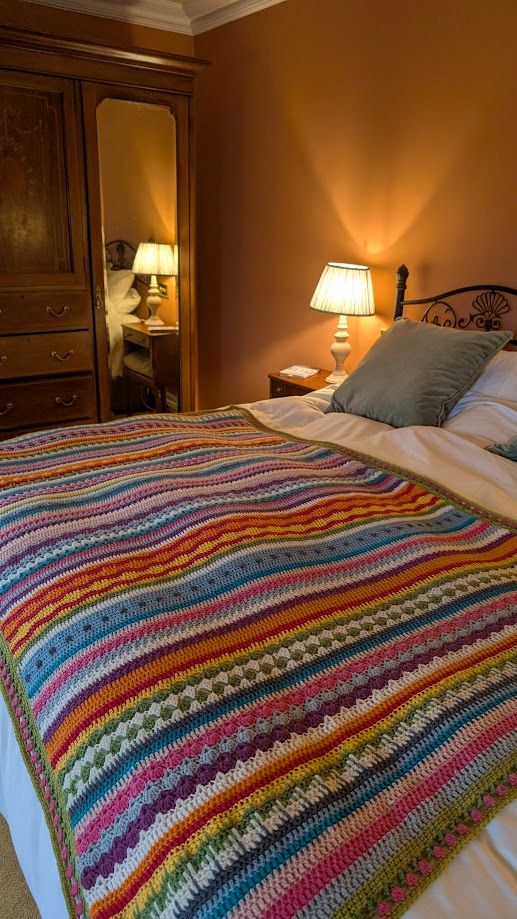 Woolly Chic Sampler Blanket Crochet Pattern or Kit - Image 5