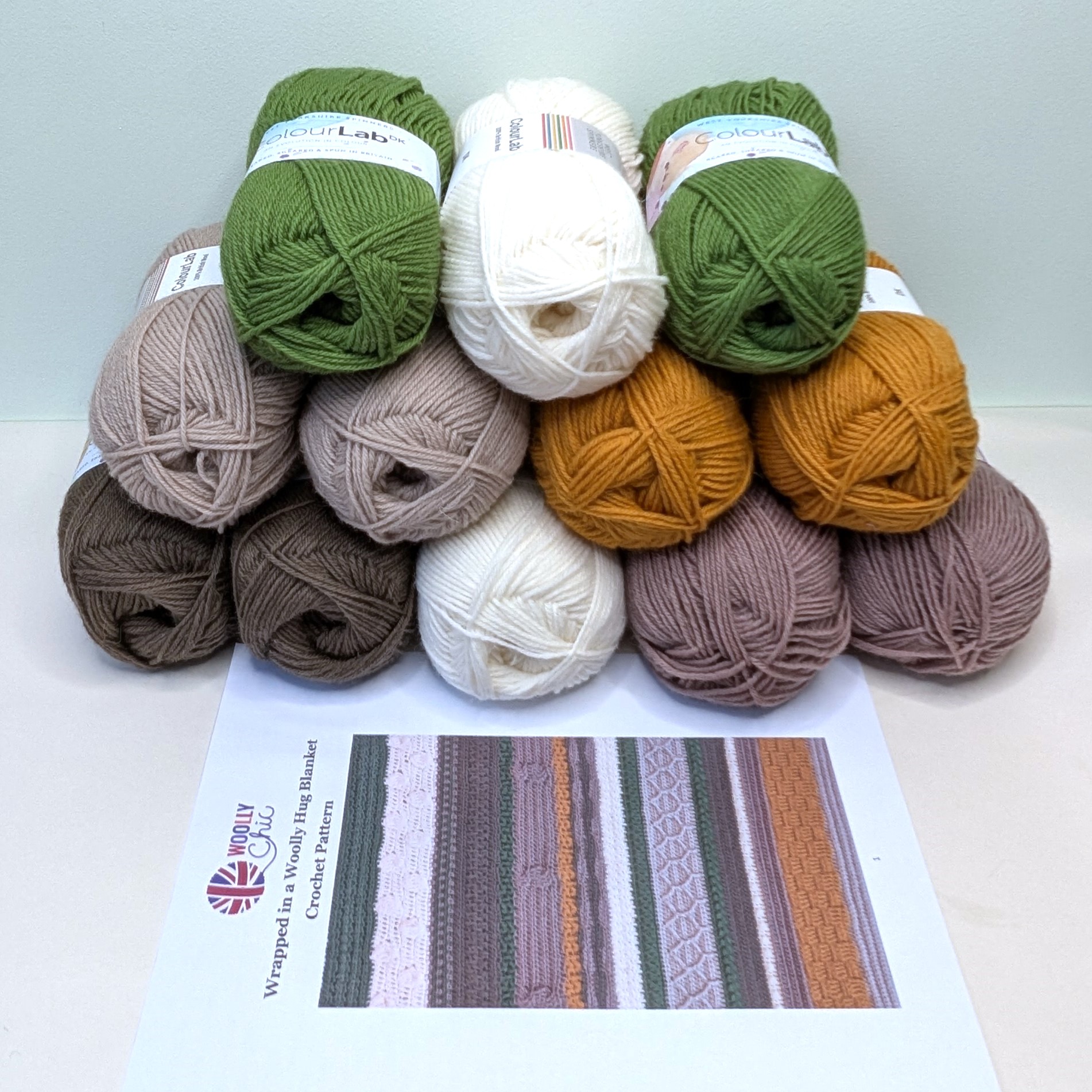 Wrapped in a Woolly Hug Blanket Crochet Pattern or Kit - Image 5