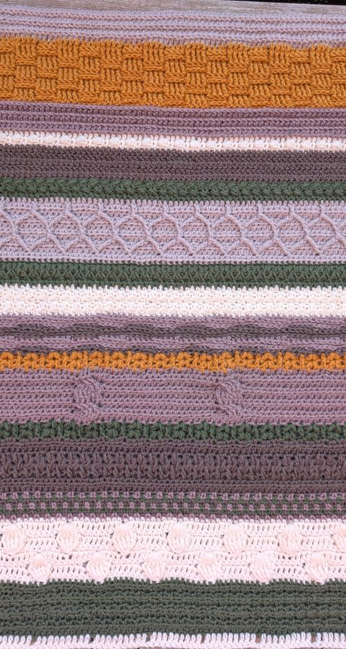 Wrapped in a Woolly Hug Blanket Crochet Pattern or Kit