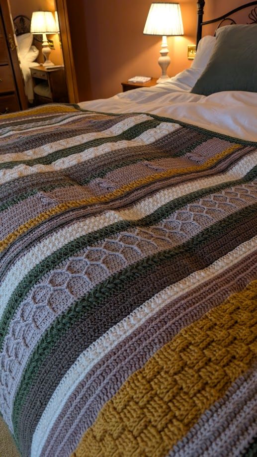 Wrapped in a Woolly Hug Blanket Crochet Pattern or Kit - Image 2