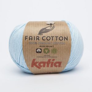 DK Fair Trade 100% Organic cotton yarn baby blue
